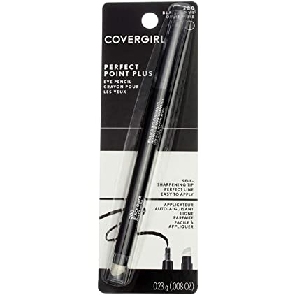 CoverGirl Perfect Point Plus - Lápiz delineador de ojos de ónix negro 200