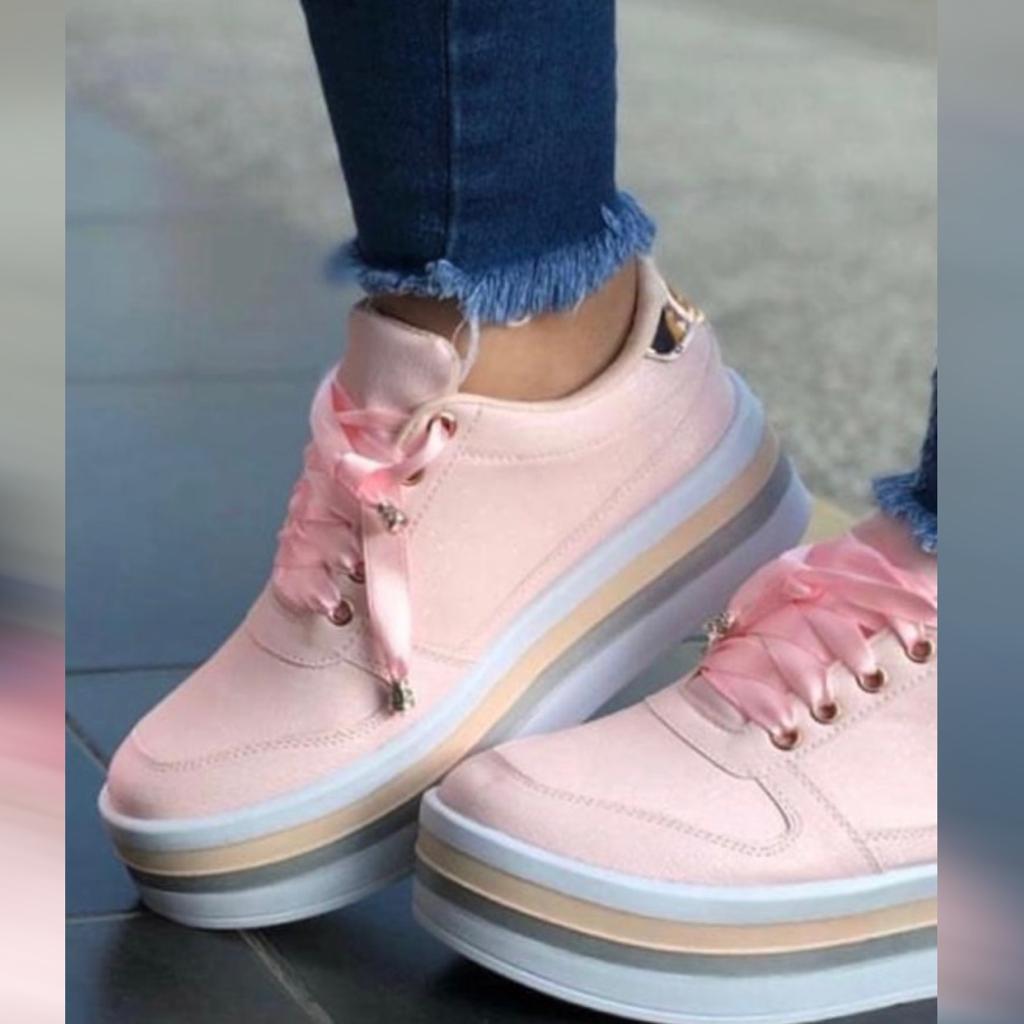 Pink Platform Sneakers - Shiphile