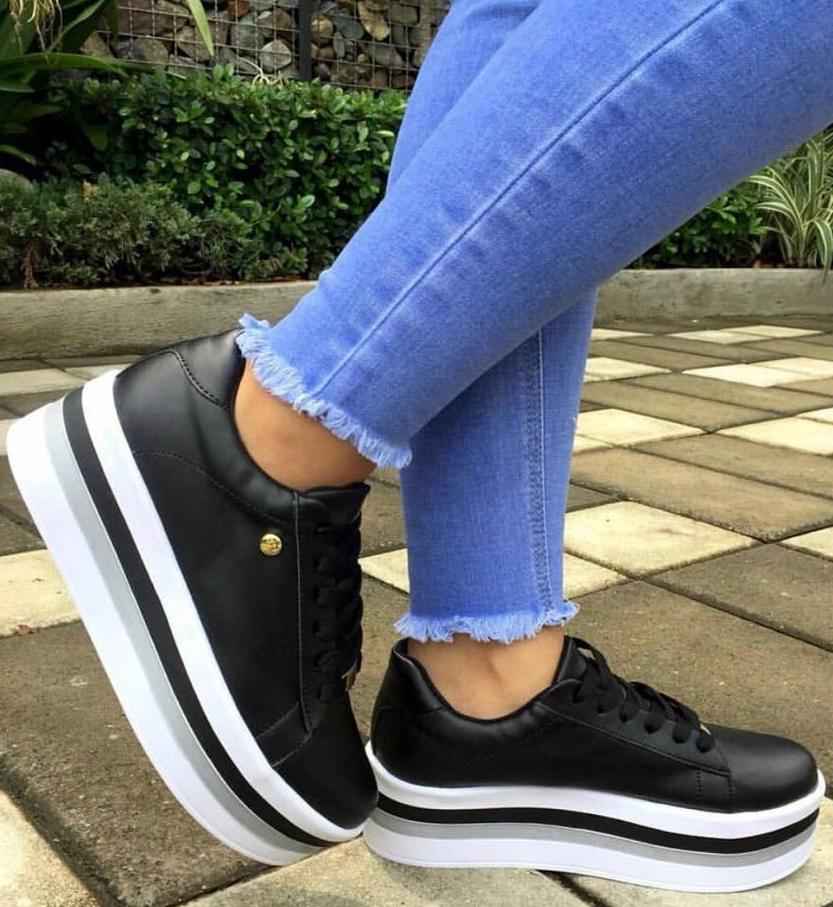 Two-tone Black  sneakers - Skizzle