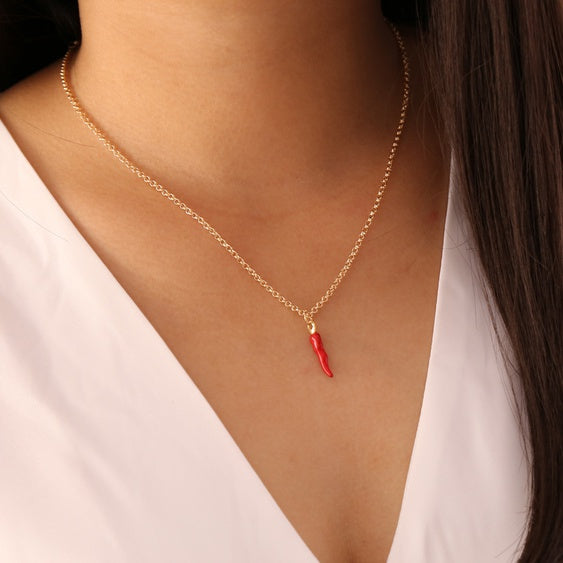 Red peper necklace