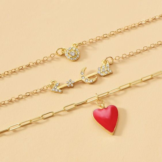 Heart multilayer Necklace