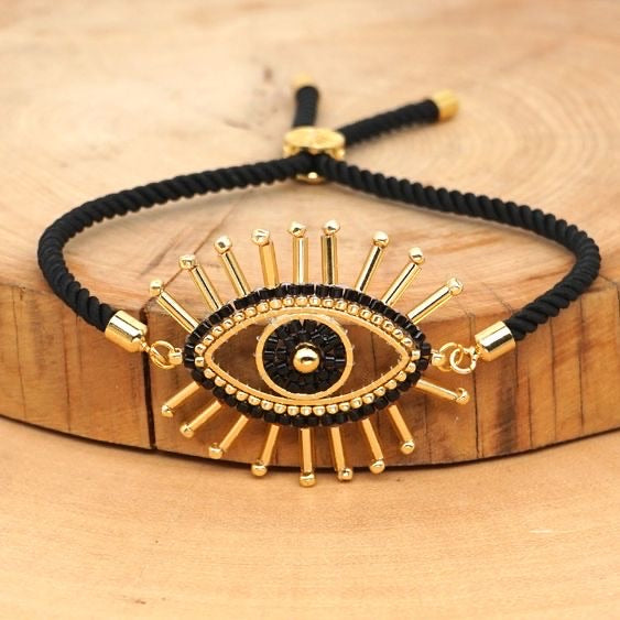 Lucky eye adjustable bracelet