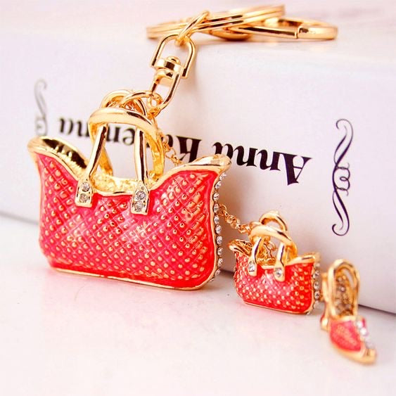 Lady bag keychain