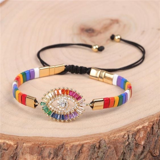 Coloring nice eye bracelet