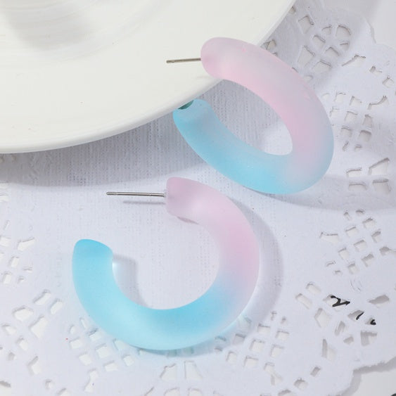 C - Gradient Color Earrings