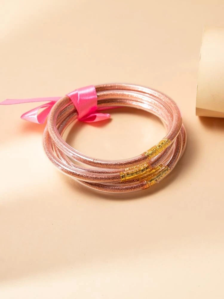 Rose Gold Bangle - Serenity Prayer