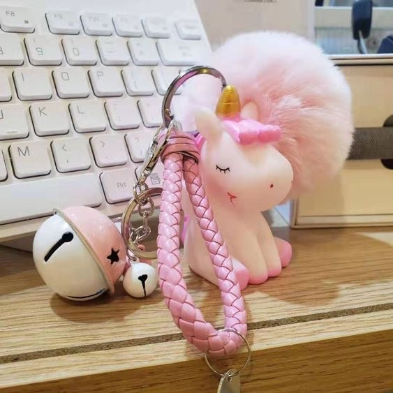 Soft unicorn keychain