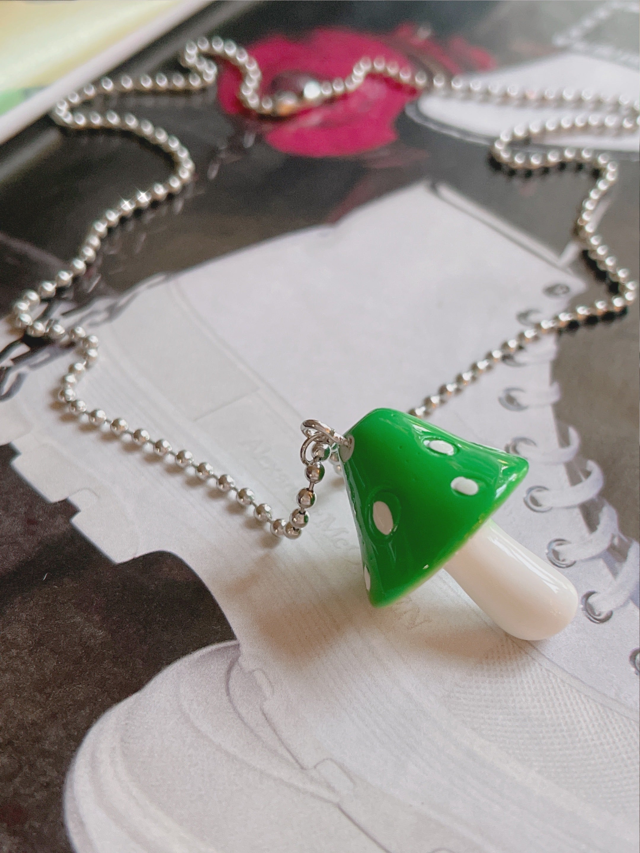 Mushroom 🍄 Pendant Necklace