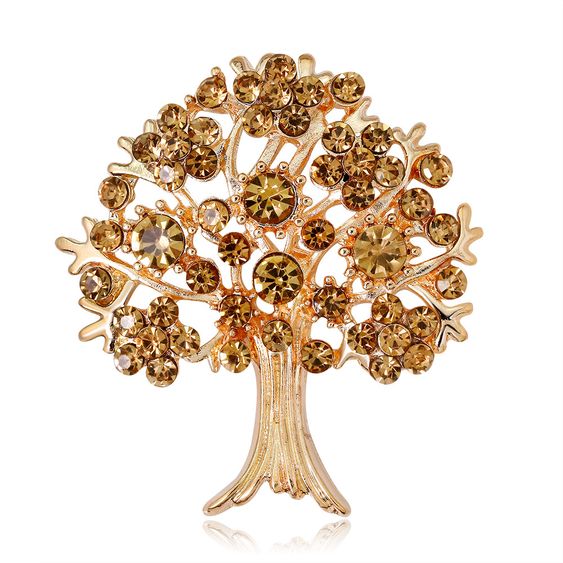 Aloidia Gold Three Brooch