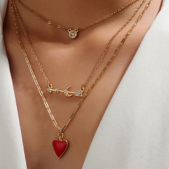 Heart multilayer Necklace